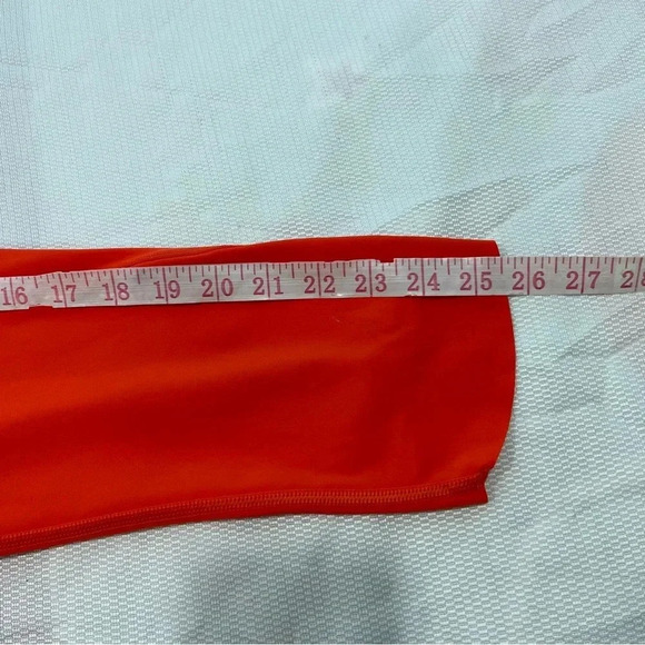 Athleta Velocity Crop Stash Pocket Leggings Orange size s - Picture 10 of 12